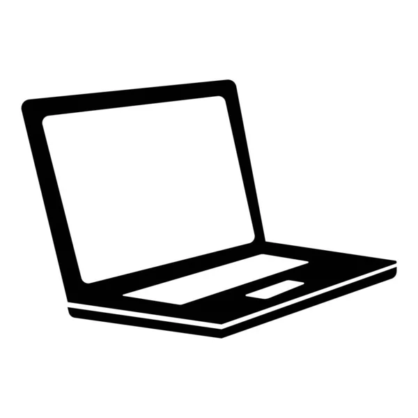 Laptop Icon Logo Vector Design Template — Stock Vector