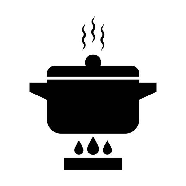 Cuisinier Icône Logo Vectoriel Modèle Conception — Image vectorielle