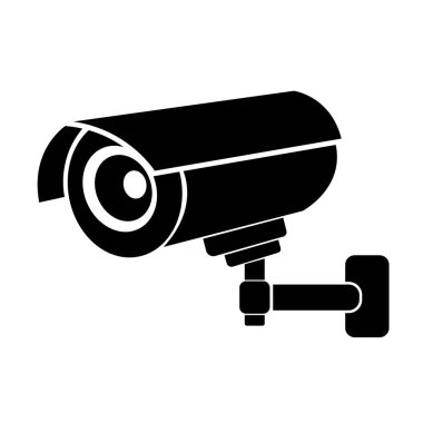 CCTV kamera simgesi logo vektör tasarım şablonu