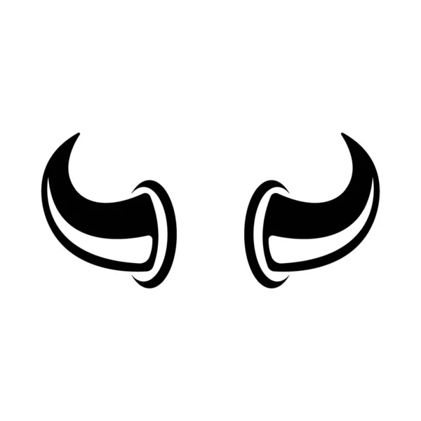 Значок Рогів Логотип Векторний Дизайн Шаблон — стоковий вектор