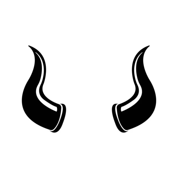 Boynuz Simgesi Logo Vektör Tasarım Şablonu — Stok Vektör