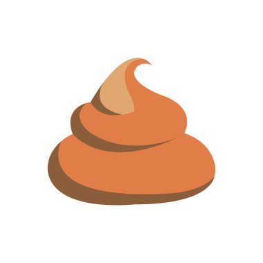 dışkı simgesi logo vektör tasarım şablonu