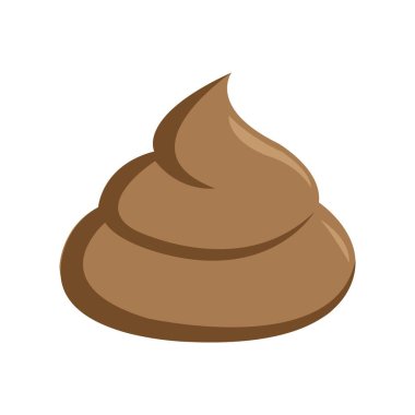 dışkı simgesi logo vektör tasarım şablonu