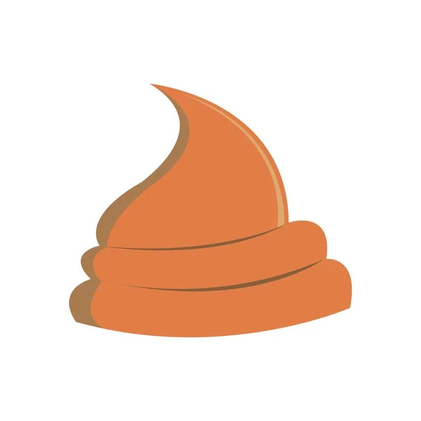 Dışkı Simgesi Logo Vektör Tasarım Şablonu — Stok Vektör
