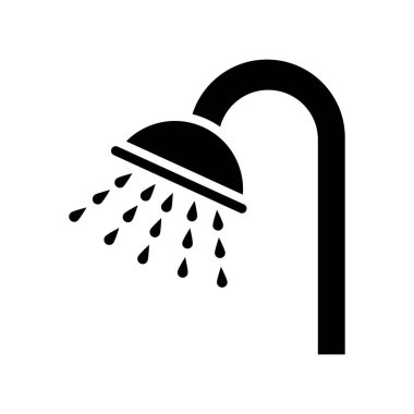 duş simgesi logo vektör tasarım şablonu