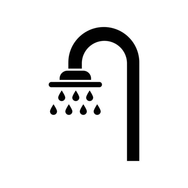 Dusche Symbol Logo Vektor Design Vorlage — Stockvektor