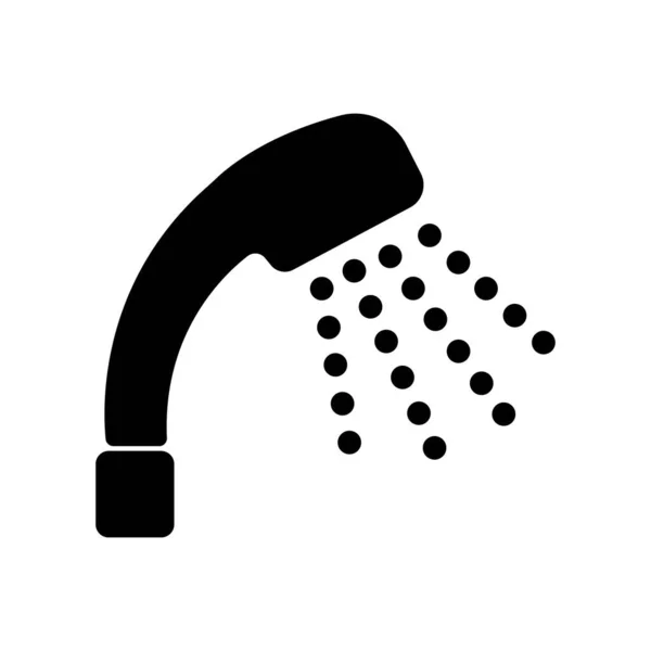 Duş Simgesi Logo Vektör Tasarım Şablonu — Stok Vektör