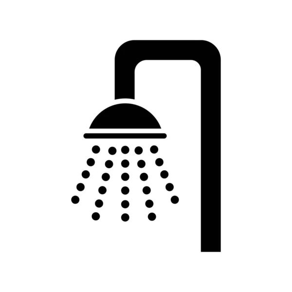 Duş Simgesi Logo Vektör Tasarım Şablonu — Stok Vektör