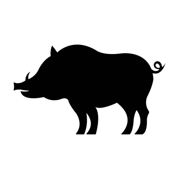 Pig Icon Logo Vektor Design Vorlage — Stockvektor