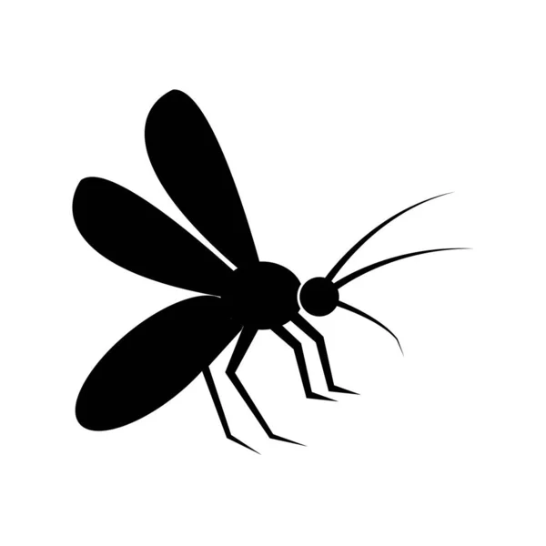 Mosquito Icon Logo Vector Design Template - Stok Vektor