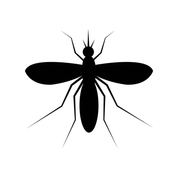 Mosquito Icon Logo Vector Design Template — Vetor de Stock