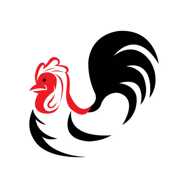 chicken icon logo vector design template