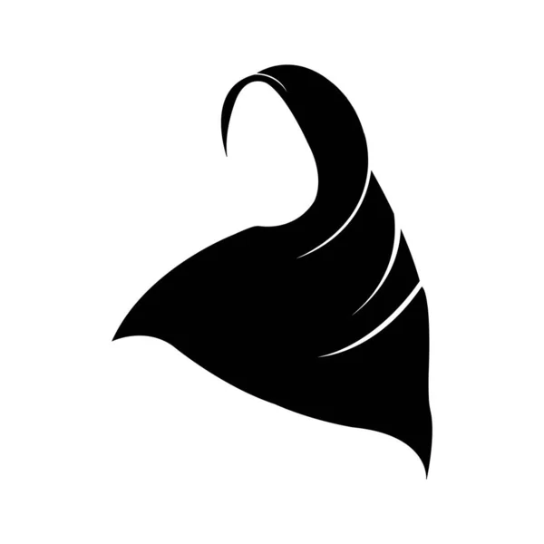 Vetor Logotipo Ícone Lenço Cabeça Modelo Design —  Vetores de Stock
