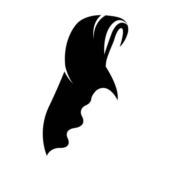 Kopftuch Symbol Logo Vektor Design Vorlage — Stockvektor