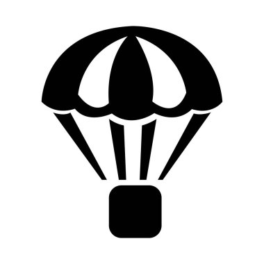 parachute icon logo vector design template