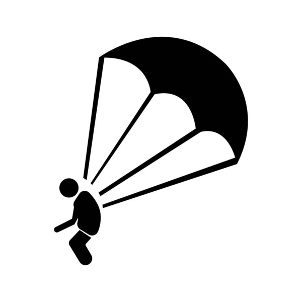 Parachute Icon Logo Vector Design Template — Image vectorielle
