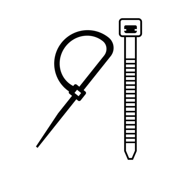 Modèle Conception Vectorielle Logo Icône Cravate Câble — Image vectorielle