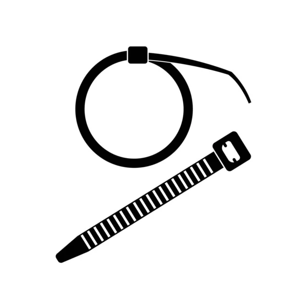 Kabel Slips Ikon Logotyp Vektor Design Mall — Stock vektor
