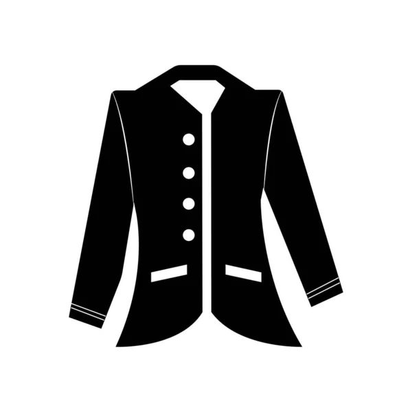 Girl Jacket Icon Vector Design Template — Stock Vector