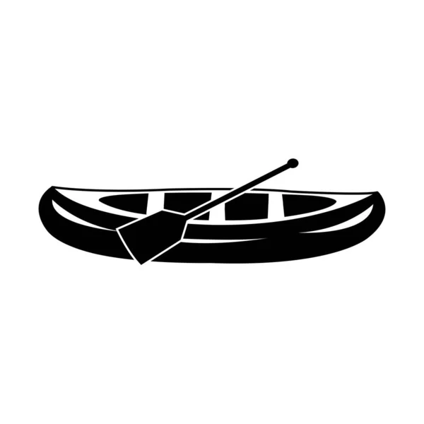 Kanu Symbol Logo Vektor Design Vorlage — Stockvektor