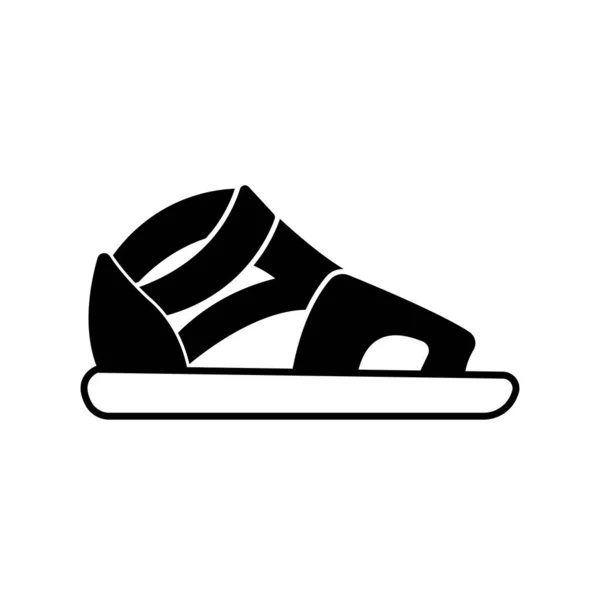 Templat Desain Vektor Ikon Sandal - Stok Vektor