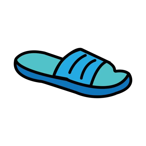 Slippers Icon Vector Design Template — Stock Vector