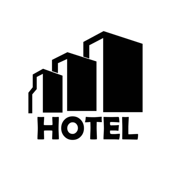 Modelo Design Vetor Ícone Hotel — Vetor de Stock