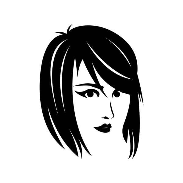 Mujer Icono Logo Vector Diseño Plantilla — Vector de stock