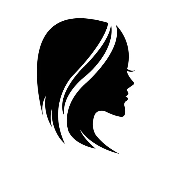 Mujer Icono Logo Vector Diseño Plantilla — Vector de stock