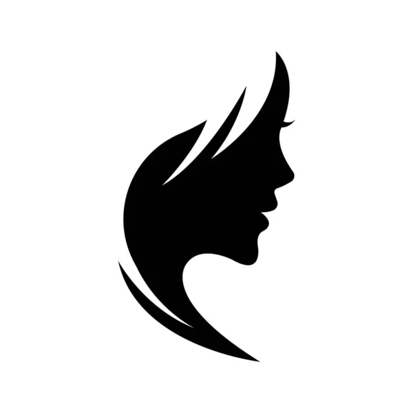 Kadın Simge Logo Vektör Tasarım Şablonu — Stok Vektör