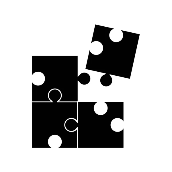 Šablona Návrhu Vektoru Pole Puzzle — Stockový vektor