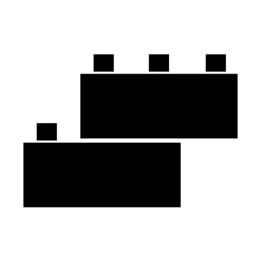 yapı blokları ikon vektör tasarım şablonu