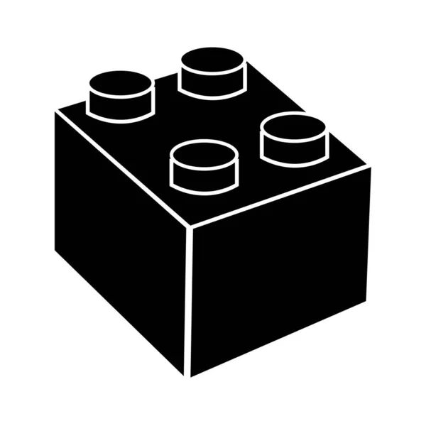 Modèle Conception Vectorielle Icône Blocs Construction — Image vectorielle