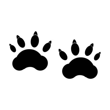 Kaplan ayak izi ikonu vektör tasarım şablonu