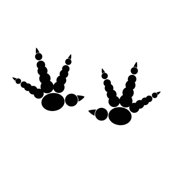 Chicken Footprints Icon Vector Design Template — Stock Photo, Image