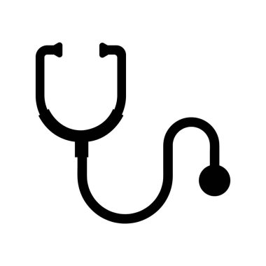 stetoskop simgesi vektör tasarım şablonu