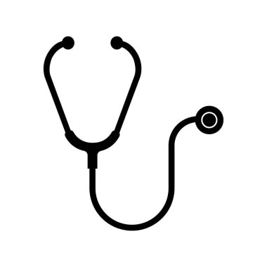 stetoskop simgesi vektör tasarım şablonu