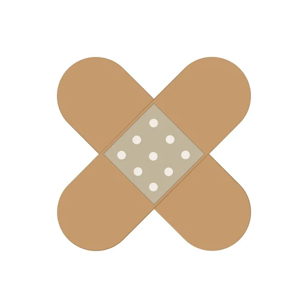 Рана Штукатурка Значок Логотип Векторний Дизайн Шаблон — стоковий вектор