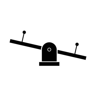 Salıncak simgesi logo vektör tasarım şablonunu dengele