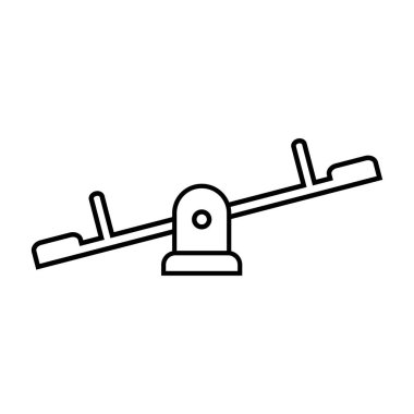 Salıncak simgesi logo vektör tasarım şablonunu dengele