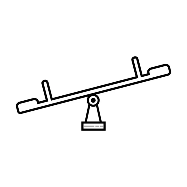 Ισορροπία Ταλάντευση Εικονίδιο Λογότυπο Διάνυσμα Πρότυπο Σχεδιασμού — Διανυσματικό Αρχείο