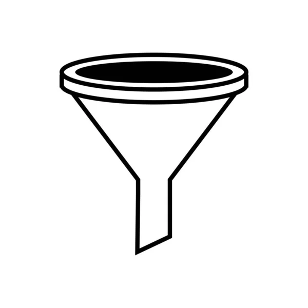 Modèle Conception Vectorielle Logo Icône Entonnoir Eau — Image vectorielle