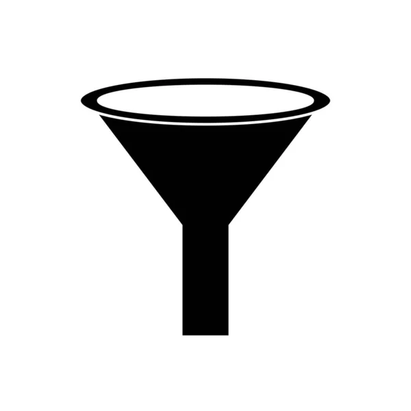 Modèle Conception Vectorielle Logo Icône Entonnoir Eau — Image vectorielle