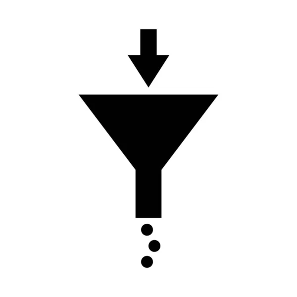 Modèle Conception Vectorielle Logo Icône Entonnoir Eau Vecteurs De Stock Libres De Droits
