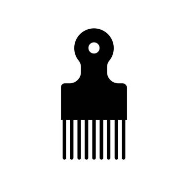 saç tarak ikonu logo vektör tasarım şablonu