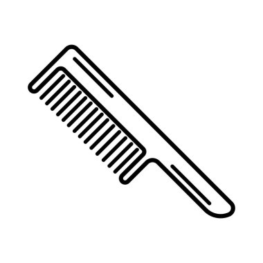 saç tarak ikonu logo vektör tasarım şablonu