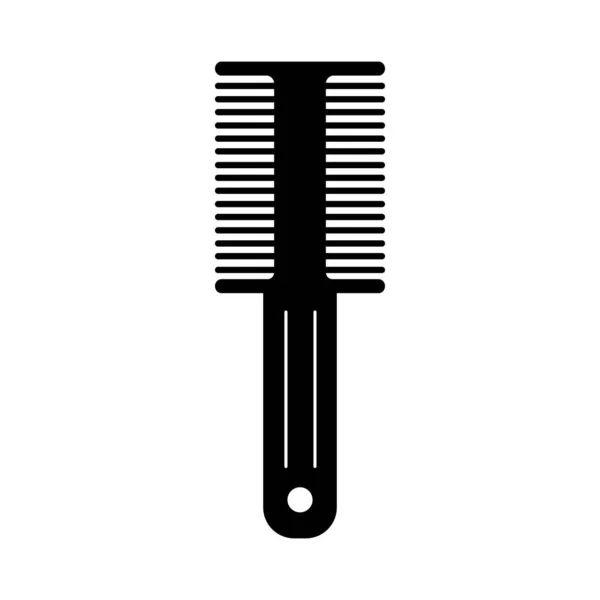 Peine Pelo Icono Logotipo Vector Diseño Plantilla — Vector de stock
