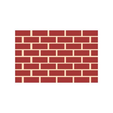 tuğla duvar simgesi logo vektör tasarım şablonu