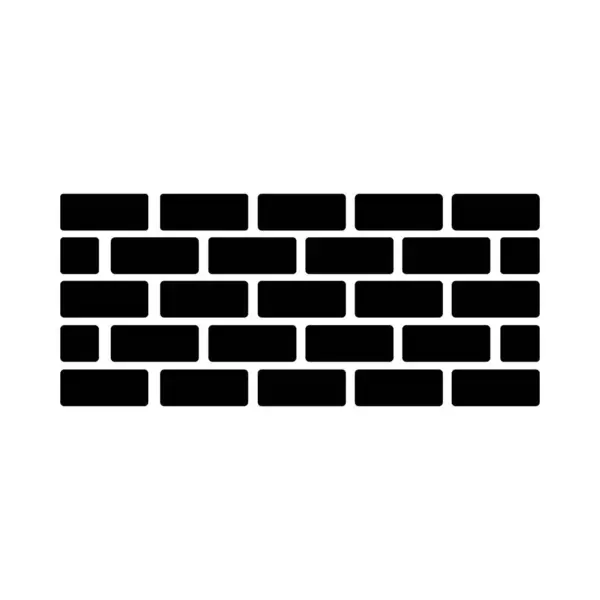 Іконка Цегляної Стіни Логотип Векторний Дизайн Шаблон — стоковий вектор