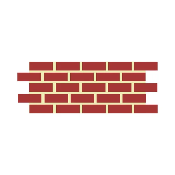 Ziegelsteinwand Symbol Logo Vektor Design Vorlage — Stockvektor